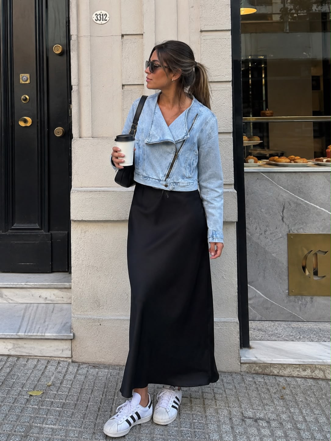 Campera denim Biker